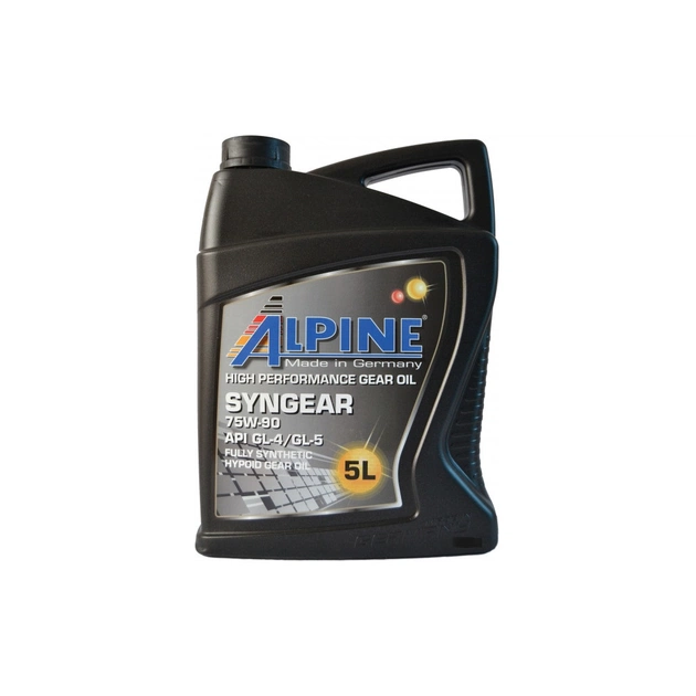 Трансмісійна олива Alpine Syngear 75W-90 GL-4/GL-5 5л (0745-5) - зображення 1