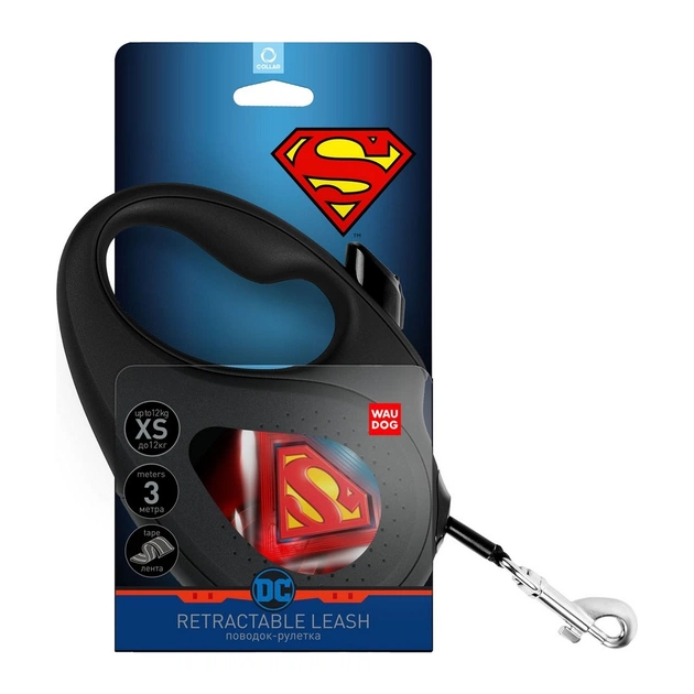 Повідець для собак WAUDOG R-leash "Супермен Лого" M до 25 кг 5 м (8125-1012-01) - picture 3