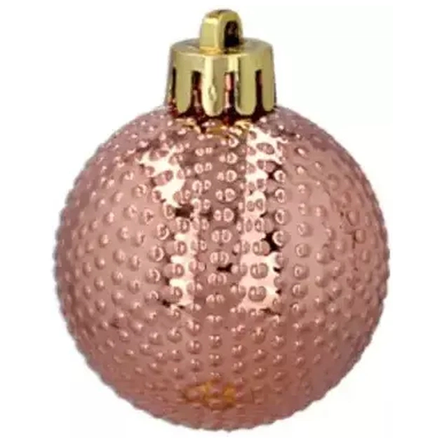 Ялинкова іграшка Chomik пластикові кульки 16 шт, 4 см, рожеві і біли (5900779877351_1) - picture 6