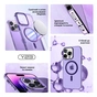 Чохол до мобільного телефона Armorstandart Y23 MagSafe Apple iPhone 15 Transparent Purple (ARM68567) - зменшене зображення 3