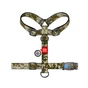 Шлея для собак WAUDOG Nylon анатомічна H-подібна з QR-паспортом "Мілітарі" пластиковий фастекс XL (323-4026) - уменьшенное изображение 2