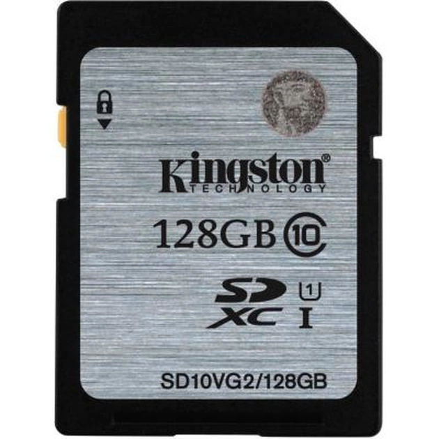 Карта пам'яті Kingston 128GB SDXC UHS-I Class10 (SD10VG2/128GB) - изображение 1