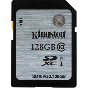 Карта пам'яті Kingston 128GB SDXC UHS-I Class10 (SD10VG2/128GB) зображення 1