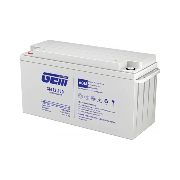 Батарея до ДБЖ GEM GM 12V-150Ah (GM 12-150) - изображение 1