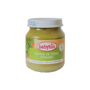 Дитяче пюре BabyBio з картоплі та шпинату з 4 місяців 130 г (3288130510454) зображення 1