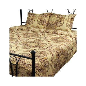 Постільна білизна Руно Сатин сімейна (6.137К_40-0485 Beige Brown) зображення 1
