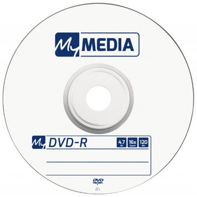 Диск DVD MyMedia DVD-R 4.7GB 16X Wrap MATT SILVER 50шт (69200) - изображение 3