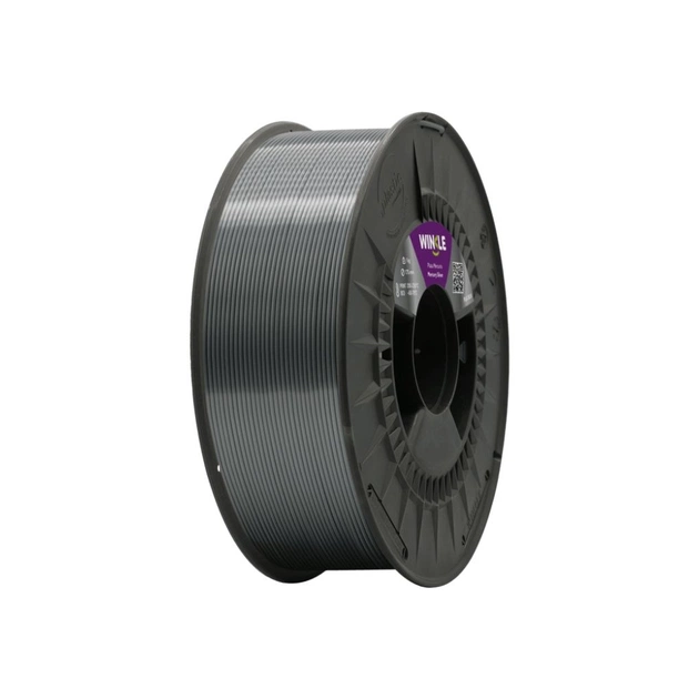 Пластик для 3D-принтера WINKLE PLA SILK 1.75mm, 1kg, Mercury silver (PSI01000175PLAMERWNK) - изображение 1