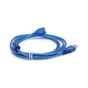 Дата кабель USB 2.0 AM/AF 1.8m ferrite transparent blue Voltronic (YT-AM/AF-1.8TBL) - зменшене зображення 1