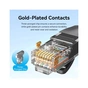 Патч-корд 1m UTP cat 6 RJ-45 flat black Vention (IBABF) - зменшене зображення 5