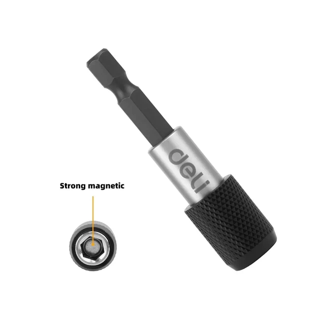 Тримач для біт Deli швидкоз'ємний для викрутки, 60 мм (EDL107401) - picture 4