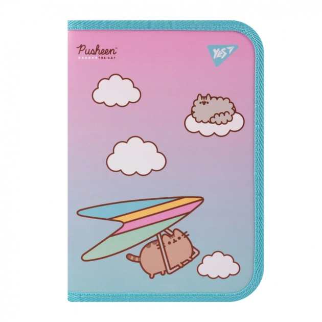 Папка для зошитів Yes пластикова на блискавці Pusheen Stormy В5 (492204) - изображение 1