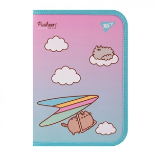 Папка для зошитів Yes пластикова на блискавці Pusheen Stormy В5 (492204) зображення 1