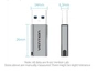 Адаптер Vention USB - USB Type-C V 3.0 (M/F) Gray (CDPH0) - зменшене зображення 3