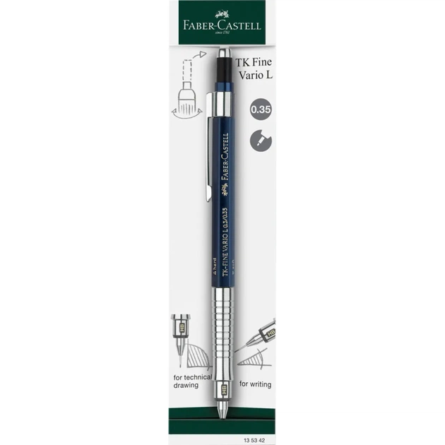 Карандаш механический Faber-Castell TK - Fine VARIO L Indigo, диаметр 0,3/0,35 мм (32527) - изображение 1