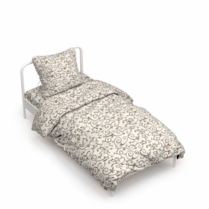 Постільна білизна Home Line Вензель шоколад бязь полуторний (156304) зображення 1