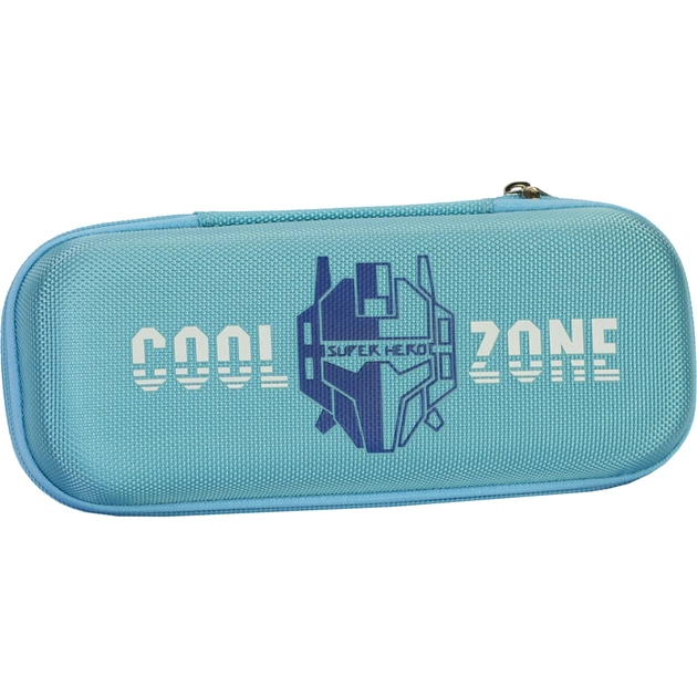 Пенал Cool For School с тиснением 1 отделение Голубой (B-8007-lt.blue) - изображение 1