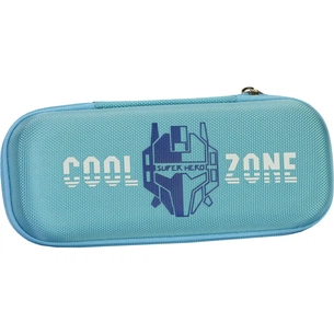 Пенал Cool For School з тисненням 1 відділення Блакитний (B-8007-lt.blue) зображення 1
