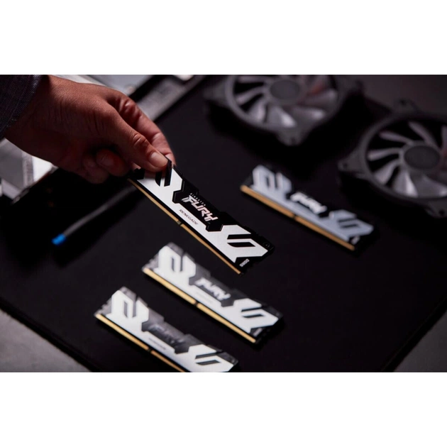 Модуль пам'яті для комп'ютера DDR5 96GB (2x48GB) 6000 MHz Renegade Silver XMP Kingston Fury (ex.HyperX) (KF560C32RSK2-96) - picture 8