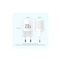 Зарядное устройство Vention 1xUSB-C PD20W GaN + cable USB-C to USB-C white (TZ-FEPW0-EU-01) - уменьшенное изображение 2