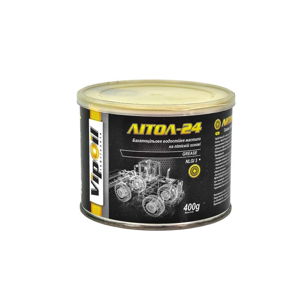 Мастило автомобільне VIPOIL VipOil Літол-24, 0,4 kg (x24) (0162875) - зображення 1