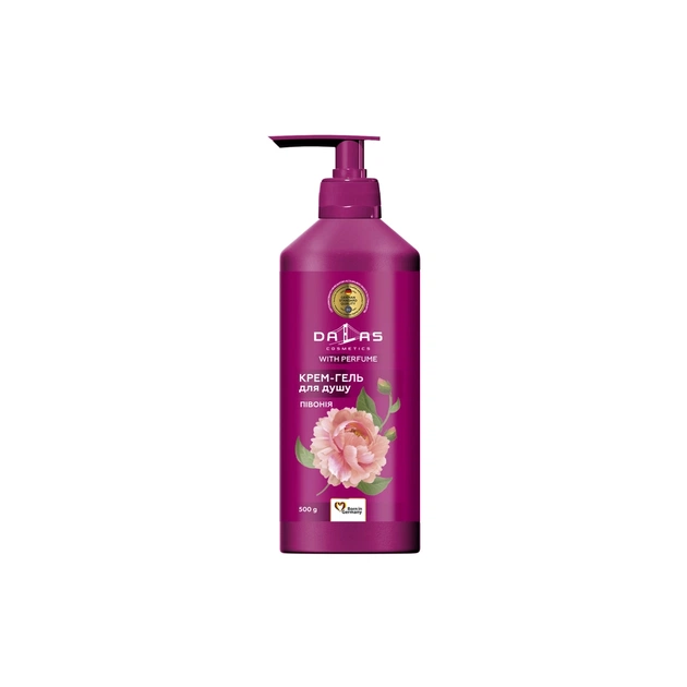 Гель для душу Dalas Cosmetics Півонія 500 г (4262396142023) - зображення 1