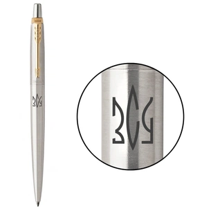 Ручка кулькова Parker JOTTER 17 UKRAINE SS GT BP Тризуб ЗСУ (16032_T039b) зображення 1