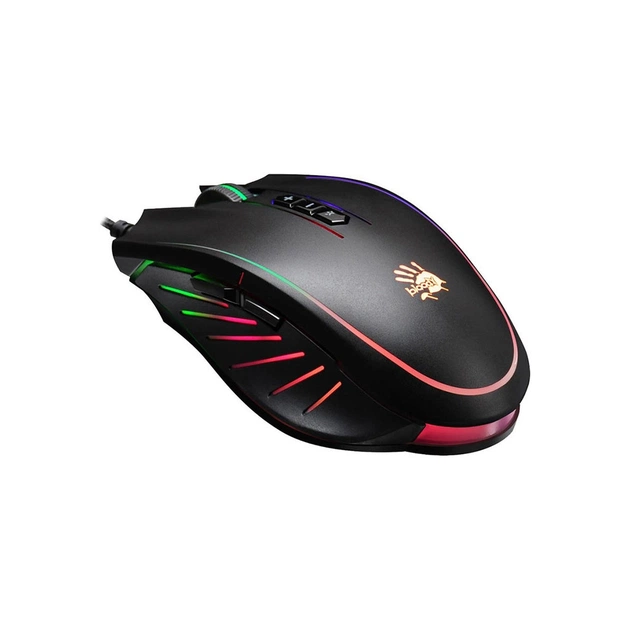Мишка A4Tech Bloody Q81 Neon XGlide Curve Black (4711421948555) - зображення 1