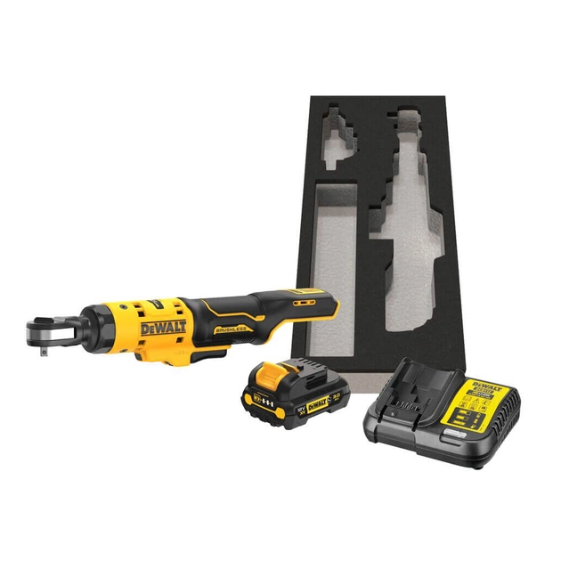 Гайковерт DeWALT кутовий 12 В XR Li-lon 3Ah, безщітковий, 54 Нм (DCF504L1G) - зображення 1
