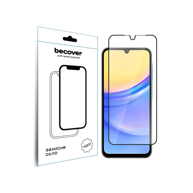 Стекло защитное BeCover Samsung Galaxy A16 4G SM-SM-A165/A16 5G SM-A166 Black (712860) - изображение 1