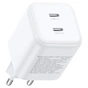 Зарядное устройство Ugreen X526 2xUSB-C PD45W GaN white (65154) - уменьшенное изображение 4