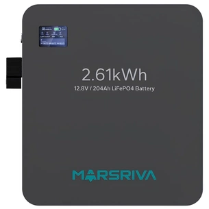 Батарея LiFePo4 Marsriva 12.8V 204Ah 2.61kWh (MR-LFP12-200-WMD) зображення 1