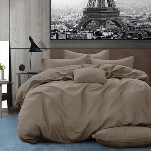 Постільна білизна Home Line бежевий сатин полуторний (162428) зображення 1