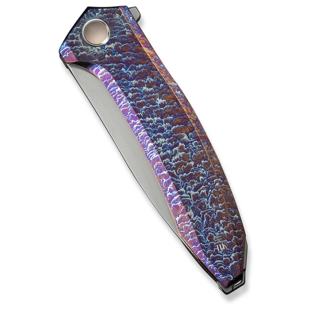 Ніж Weknife Acuminal, Rainbow Titanium, Stonewash (WE23070-4) - picture 6
