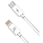 Дата кабель USB-C to Lightning 1.2m white Grand-X (CL-07) - уменьшенное изображение 2