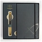 Ручка кулькова Parker URBAN 17 Muted Black GT BP + блокнот Parker + подар.упаковка GIFT24 (30 035b24) - зменшене зображення 4