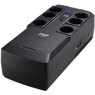 Пристрій безперебійного живлення FSP NanoFit 600VA Schuko (PPF3602303) зображення 1