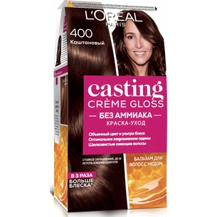 Фарба для волосся L'Oreal Paris Casting Creme Gloss 400 - Каштан 120 мл (3600521119518) изображение 1