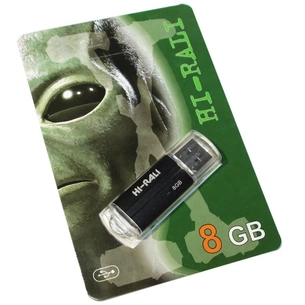 USB флеш накопичувач Hi-Rali 8GB Corsair Series Black USB 2.0 (HI-8GBCORBK) зображення 1