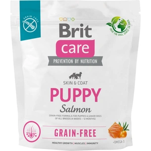 Сухий корм для собак Brit Care Dog Grain-free Puppy з лососем 1 кг (8595602558827) зображення 1