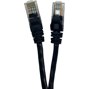 Патч-корд GEAR 15м UTP cat.5e, CCA, 24AWG, black (GPC-UTPCCARJ45-15B) зображення 1