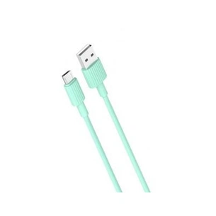 Дата кабель USB 2.0 AM to Micro 5P 1.0m 2.4A green XO (NB156-M-GR) зображення 1