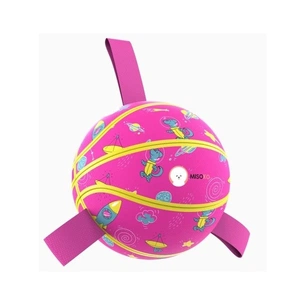 Іграшка для собак MISOKO&CO М'яч надувний у формі баскетбольного м'яча рожевий 18.5 см (KINMSK70120) зображення 1