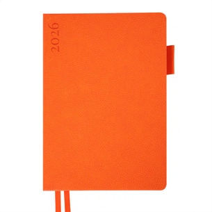 Тижневик Leo planner А5 датований 2026 "Binario", м'який, помаранчевий, 368 сторінок (252641) зображення 1