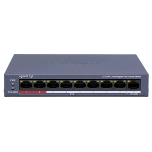 Комутатор мережевий Hikvision DS-3E0109P-E/M(C) зображення 1