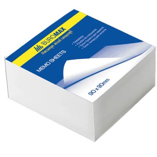 Бумага для заметок Buromax White 90х90х50мм.,unglued (BM.2215) - изображение 1