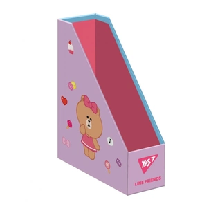 Лоток для паперів Yes Line Friends вертикальний, картон (450105) зображення 1