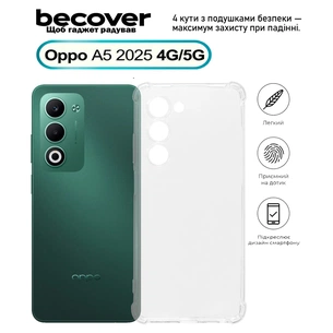 Чохол до мобільного телефона BeCover Anti-Shock Oppo A5 2025 4G/5G Clear (713815) зображення 1