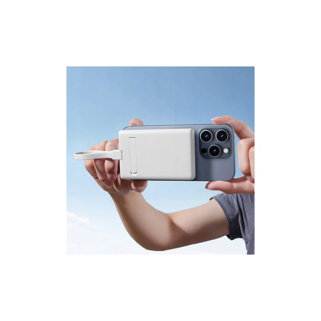 Батарея універсальна JOYROOM Magnetic Wireless 10000mAh 20W QC, USB-C In/Out White (JR-PBM01 / 6941237112545) - picture 9