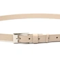 Ремінь Grande Pelle Тонкий жіночий шкіряний Бежевий (11447) - зменшене зображення 2
